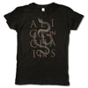 Alice In Chains Serpent Stack Snake Women's T-Shirt-Cyberteez