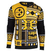 Pittsburgh Steelers NFL Ugly Sweater Patches Crewneck Sweatshirt-Cyberteez
