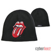Rolling Stones Tongue Logo Beanie Knit Cap Hat-Cyberteez