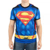 Superman Sublimated Men's Costume T-Shirt With Cape-Cyberteez