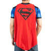 Superman Sublimated Men's Costume T-Shirt With Cape-Cyberteez