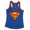Supergirl Superman Logo Women's Racerback Costume Tank Top-Cyberteez