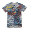 Superman Action Hero Sublimation All Over T-Shirt-Cyberteez