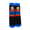 Superman Head Shot Crew Socks-Cyberteez