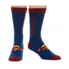 Superman Text Logo Crew Socks-Cyberteez