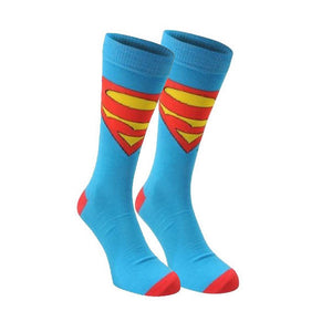 Superman Big Logo Crew Socks-Cyberteez