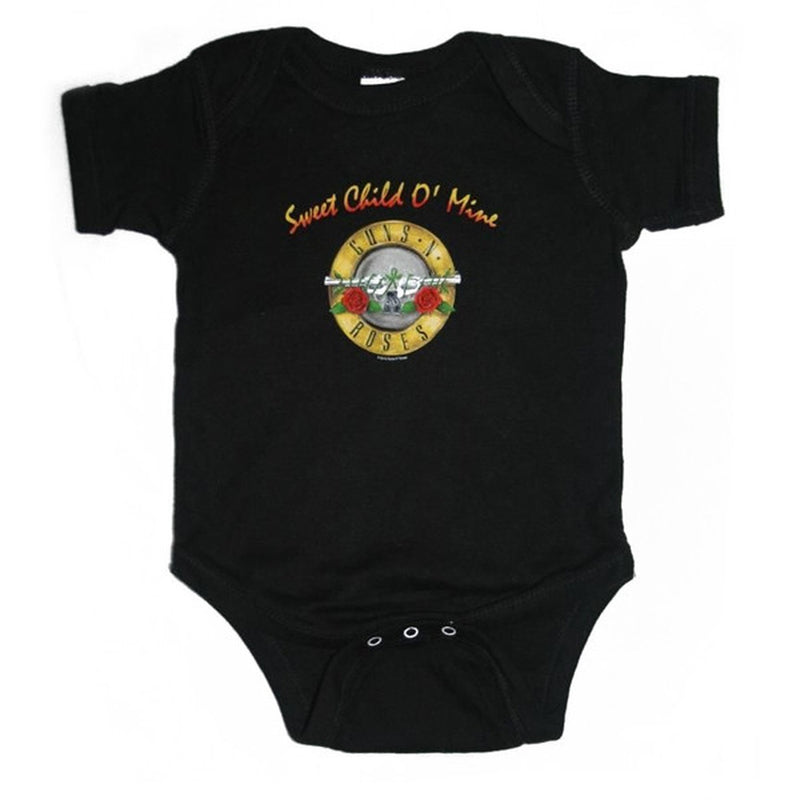 Guns N Roses Sweet Child Of Mine Bullet Seal Logo Kids Infant Childrens Onesie-Cyberteez