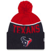 Houston Texans NFL New Era On Field Sport Knit 2015-16 Pom Beanie Knit Hat Cap-Cyberteez