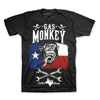 Gas Monkey Garage Texas Flag Lone Star Fast N Loud T-Shirt-Cyberteez