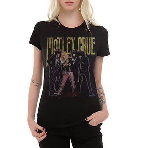 Motley Crue Theater Of Pain Vintage Women's T-Shirt-Cyberteez