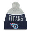 Tennessee Titans NFL New Era On Field Sport Knit 2015-16 Pom Beanie Knit Hat Cap-Cyberteez