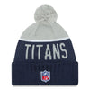 Tennessee Titans NFL New Era On Field Sport Knit 2015-16 Pom Beanie Knit Hat Cap-Cyberteez