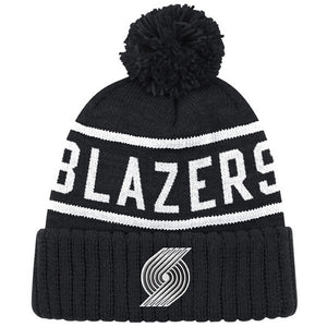 Portland Trail Blazers NBA Mitchell & Ness Reflective Patch High 5 Beanie-Cyberteez