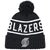 Portland Trail Blazers NBA Mitchell & Ness Reflective Patch High 5 Beanie