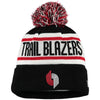 Portland Trailblazers NBA New Era Biggest Fan Redux Pom Beanie Knit Hat-Cyberteez