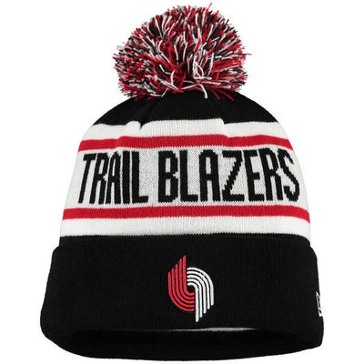 Portland Trailblazers NBA New Era Biggest Fan Redux Pom Beanie Knit Hat