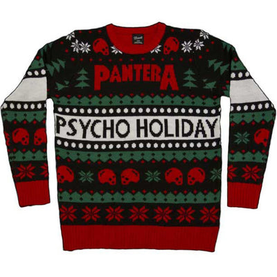 Pantera Psycho Holiday Logo Ugly Christmas Sweater Limited Edition
