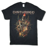 Disturbed Vengeful One Firebird 2016 Tour T-Shirt w/ Dates-Cyberteez
