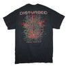 Disturbed Vengeful One Firebird 2016 Tour T-Shirt w/ Dates-Cyberteez