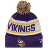 Minnesota Vikings NFL New Era Biggest Fan Redux Pom Beanie Knit Hat-Cyberteez