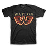 Waylon Jennings Wings W Logo T-Shirt-Cyberteez