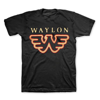 Waylon Jennings Wings W Logo T-Shirt