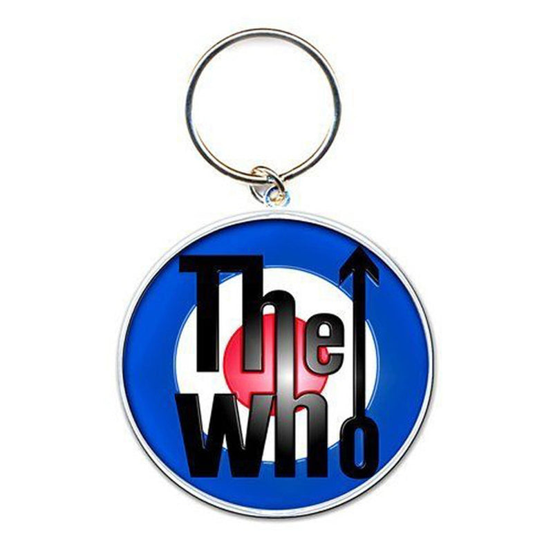 The Who Target Mod Logo Metal Keychain Keyring-Cyberteez