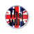 The Who Union Jack Logo Lapel Pin Badge Button