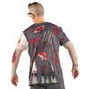 Zombie Allover Print Men's Longsleeve Costume T-Shirt-Cyberteez